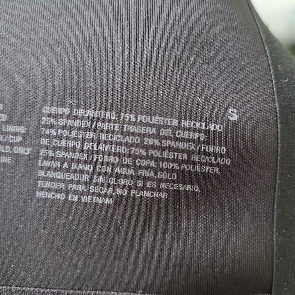 All In Motion Womens Black Adjustable Strap Racer Back Sports Bra Size Small - Picture 4 of 4